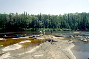 Lunch on the Flat Rocks.