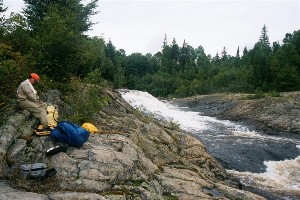 Lunch at Upper Goose Falls.