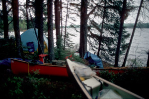 Camp on Wakami Lake.