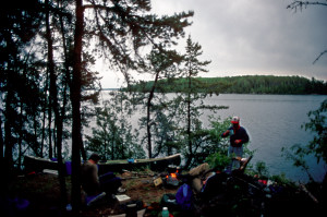 Camp on Blueberry Island.