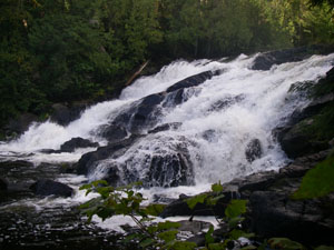 Waterfall near camp.