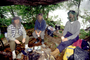 Dinner Under the Tarp.