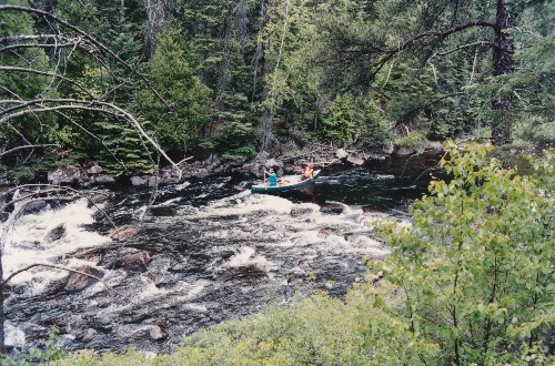 Running Rapids on the Mississagi.