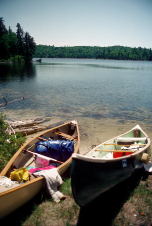 Canoes.