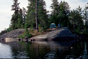 Black Fly Camp at Dusk.