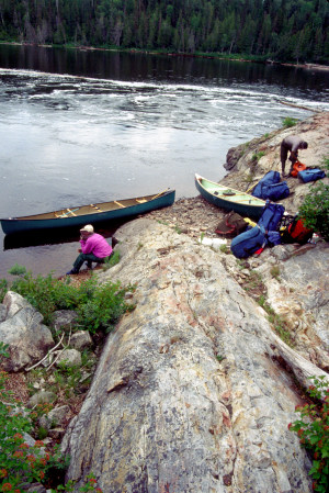 Portage around Split Rock Falls.