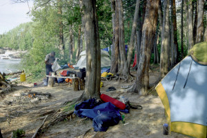 Camp near Thunder Falls.