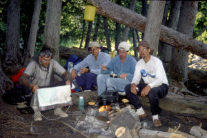 Group photo at the island camp.