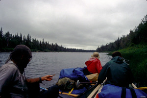 Looking back at Crow Rapids after recovery.