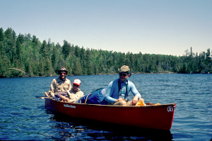 On the river.